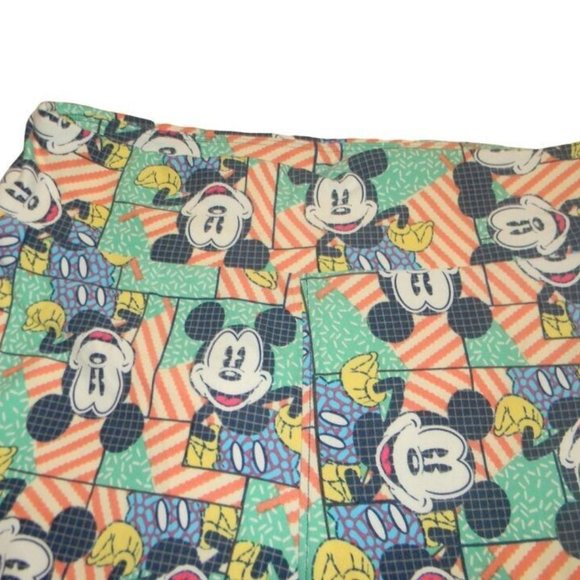 LulaRoe Mickey Mouse Colorful Women's One Size Leggings Pants - Picture 2 of 6